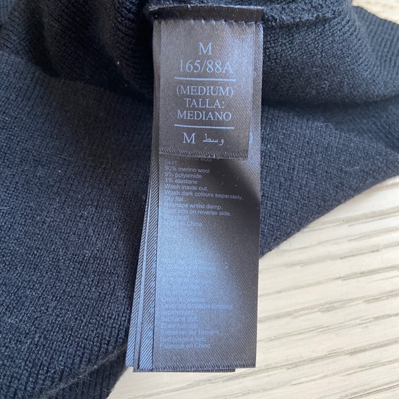 NEW Allsaints merino wool black dress medium tags Batwing - Picture 8 of 8